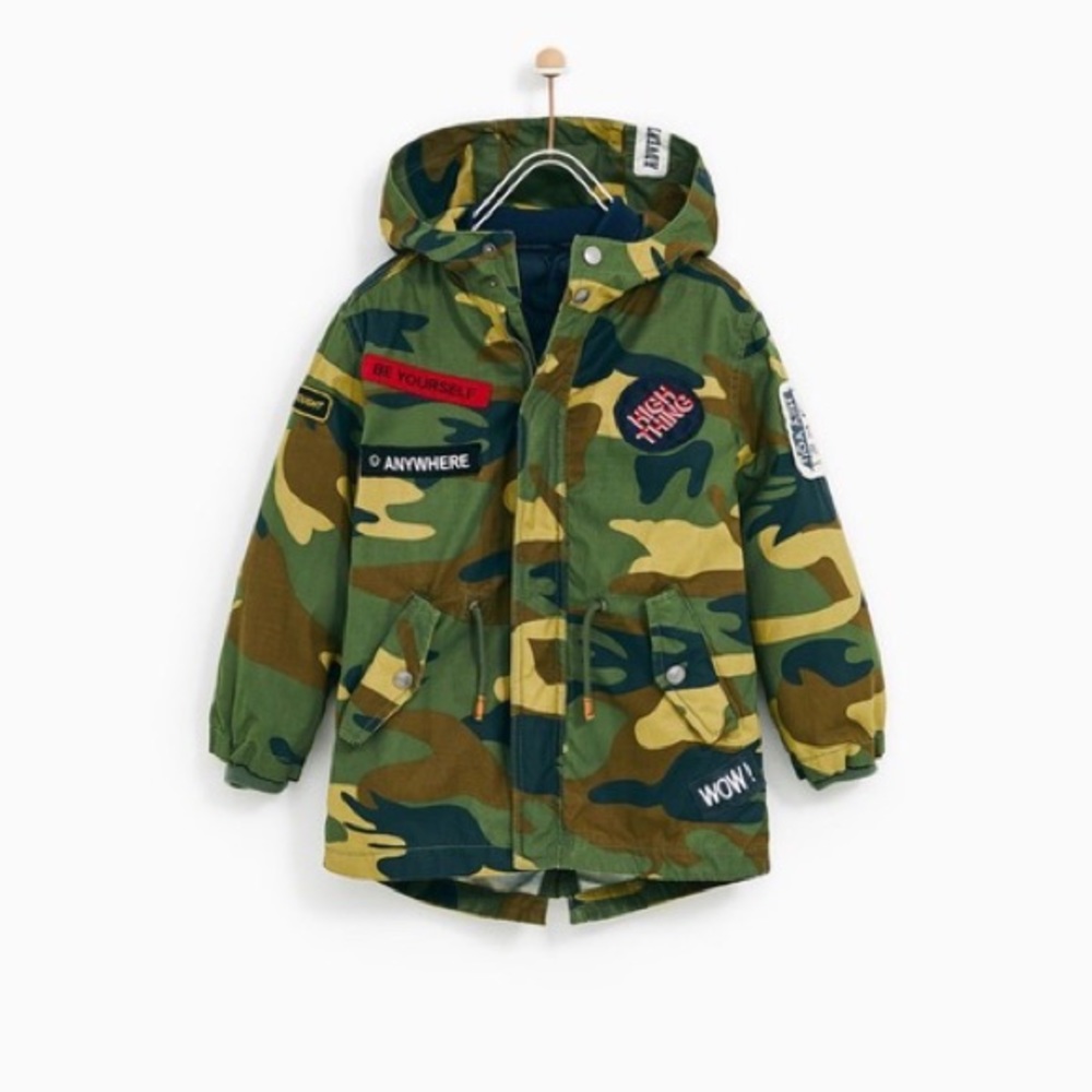 Kids Camouflage Parka